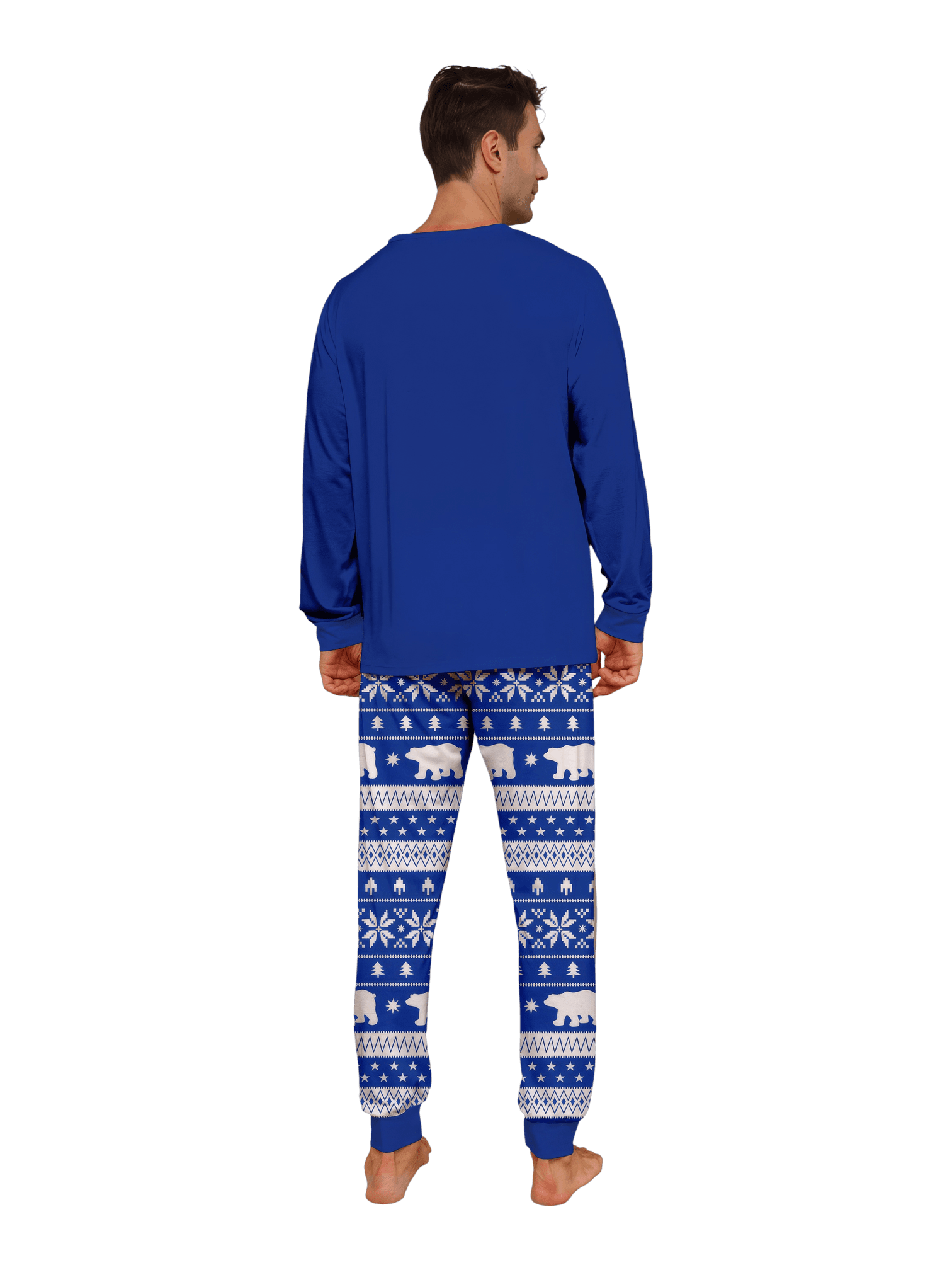 Blauer Weihnachtspyjama Starry Magic Tree