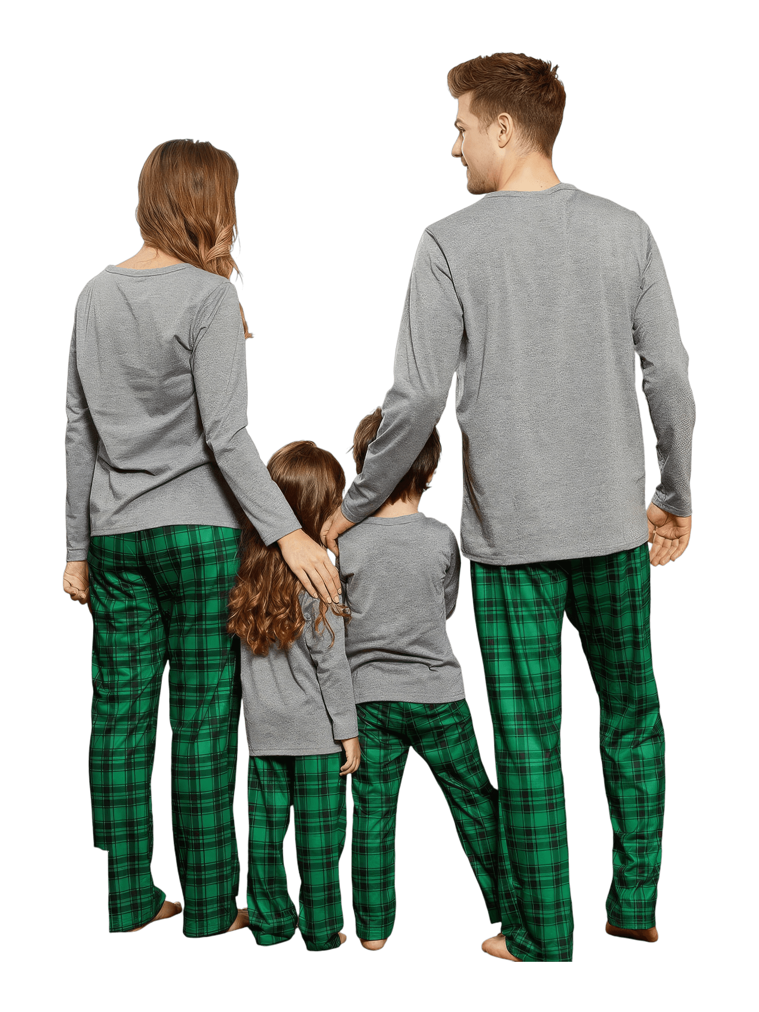Elf Squad authentic green and gray family Christmas pyjamas