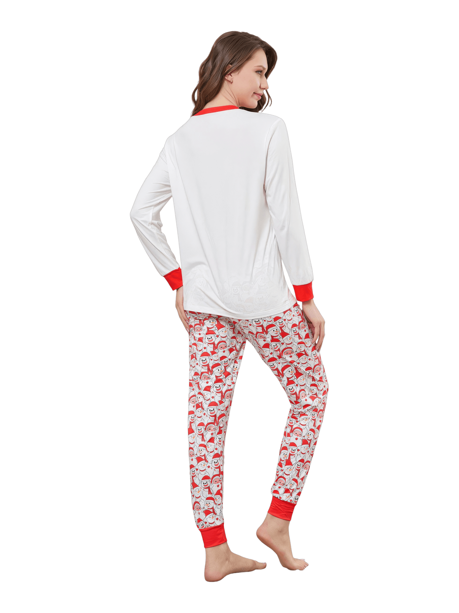 Family Christmas pyjamas, Ghibli style, Father Christmas motif