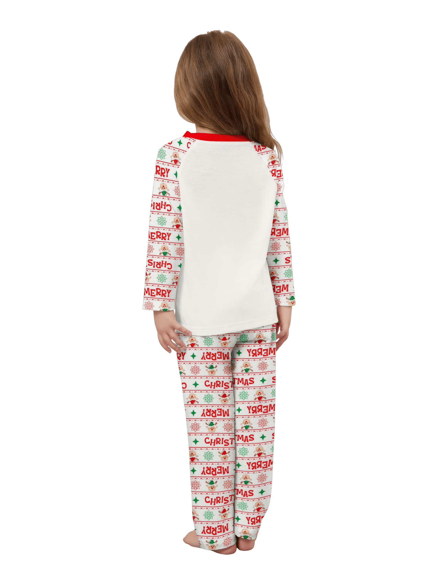 Family Christmas pyjamas, Ghibli style, Reindeer motif