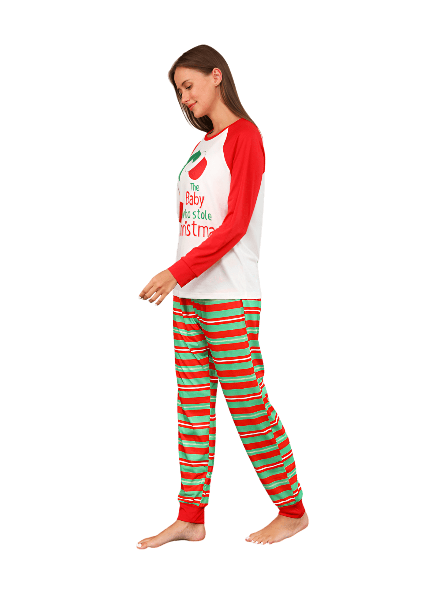 Pigiama Grinchmas per tutta la famiglia, a righe rosse e verdi