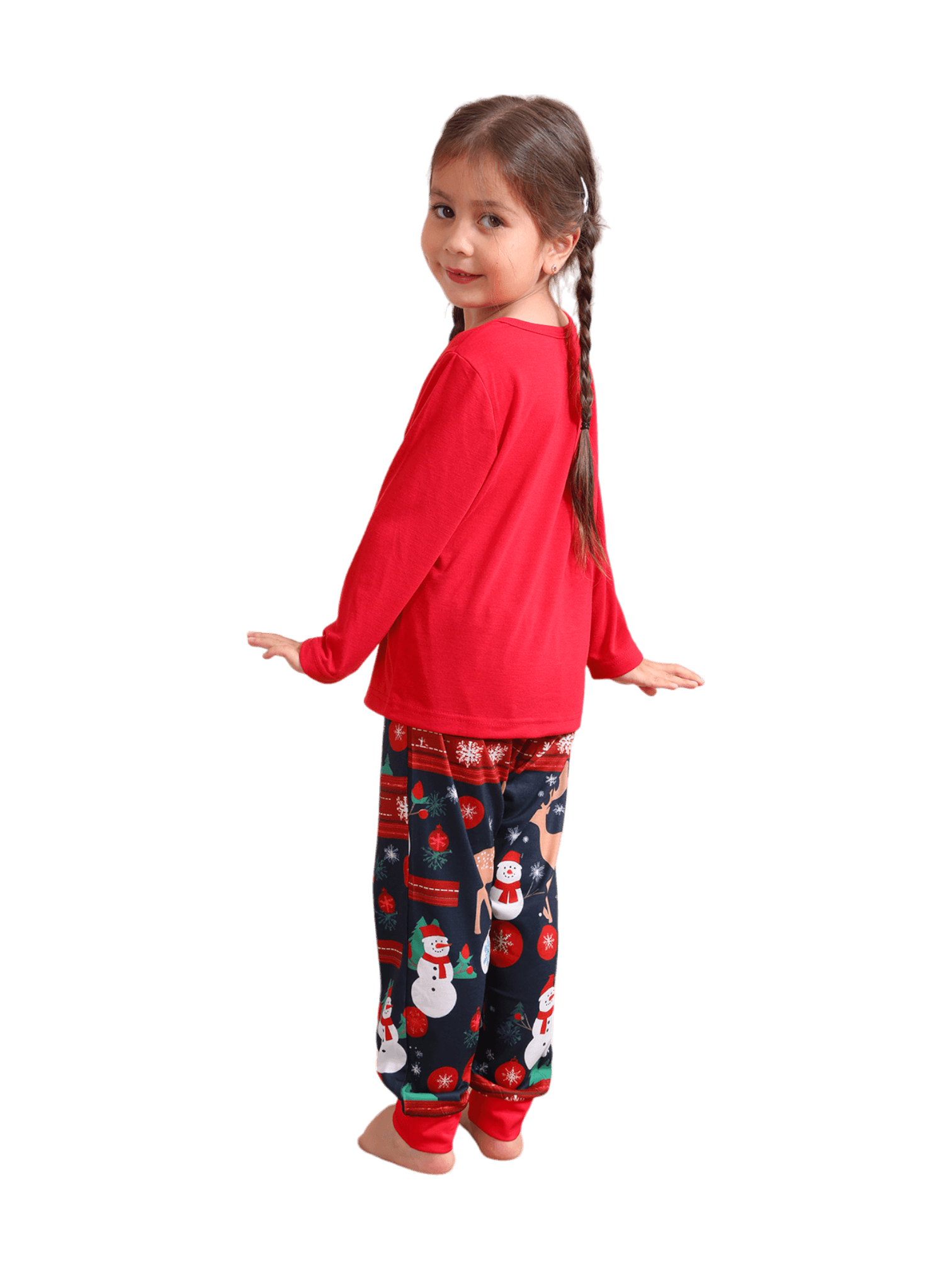 Warmly dressed reindeer waiting for Christmas Matching Pajama