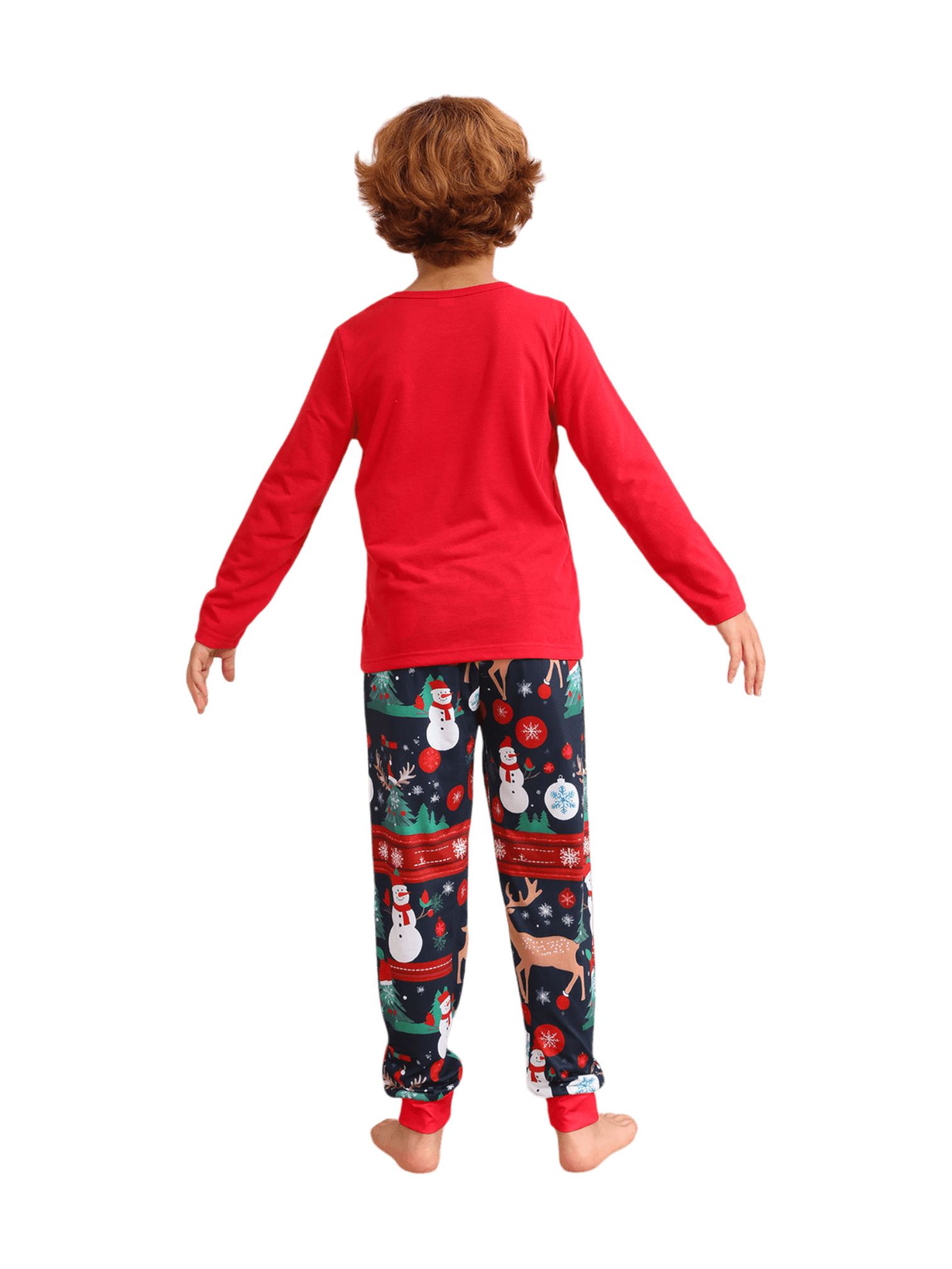 Warmly dressed reindeer waiting for Christmas Matching Pajama