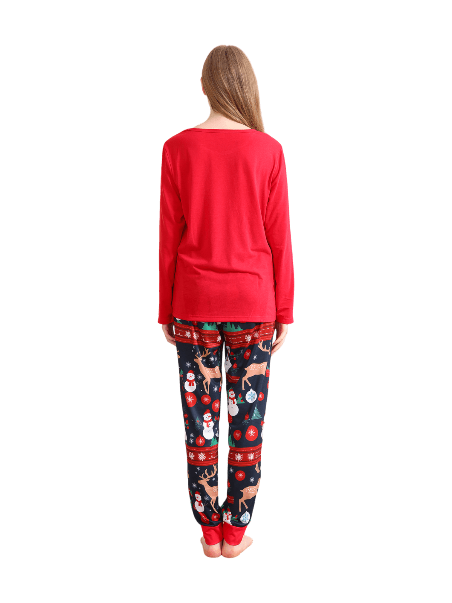 Warmly dressed reindeer waiting for Christmas Matching Pajama