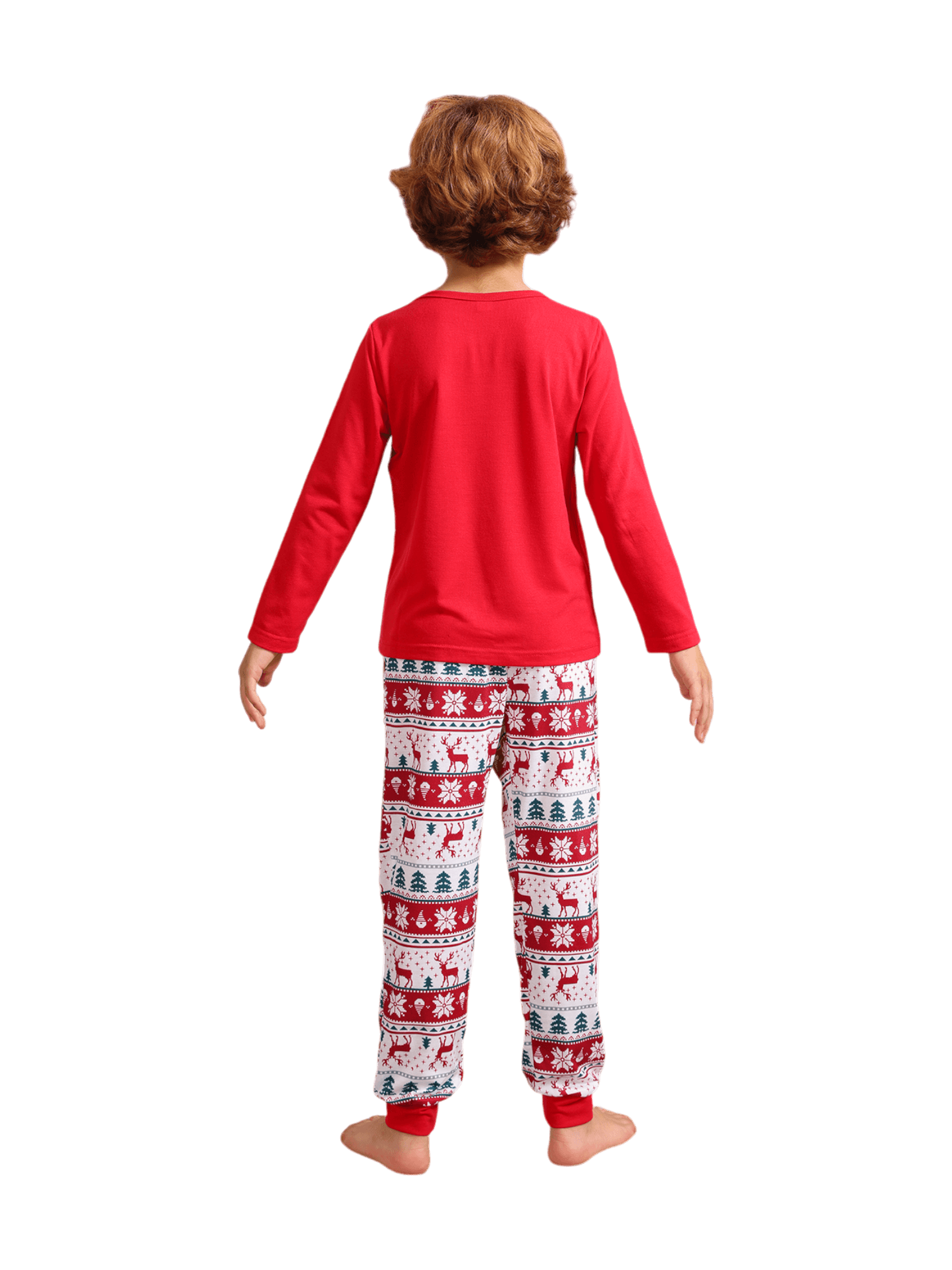Merry Christmas print in Grinchmas style red pyjama