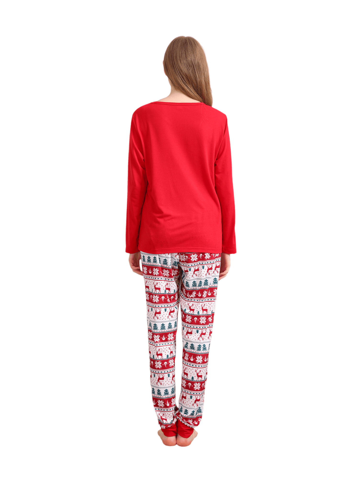 Merry Christmas print in Grinchmas style red pyjama