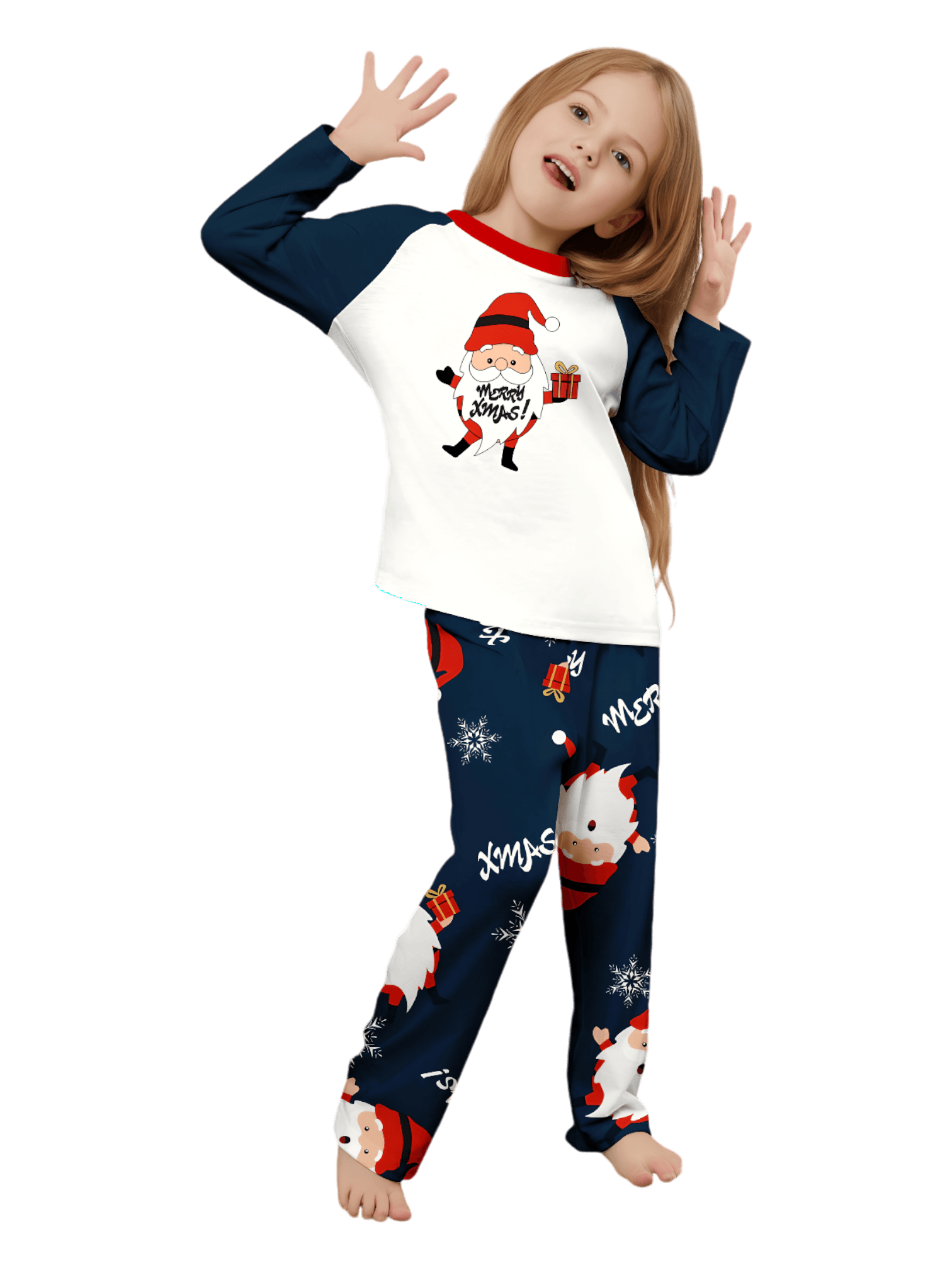 The very bearded Father Christmas, ‘Merry Christmas’ family pajamas, couples