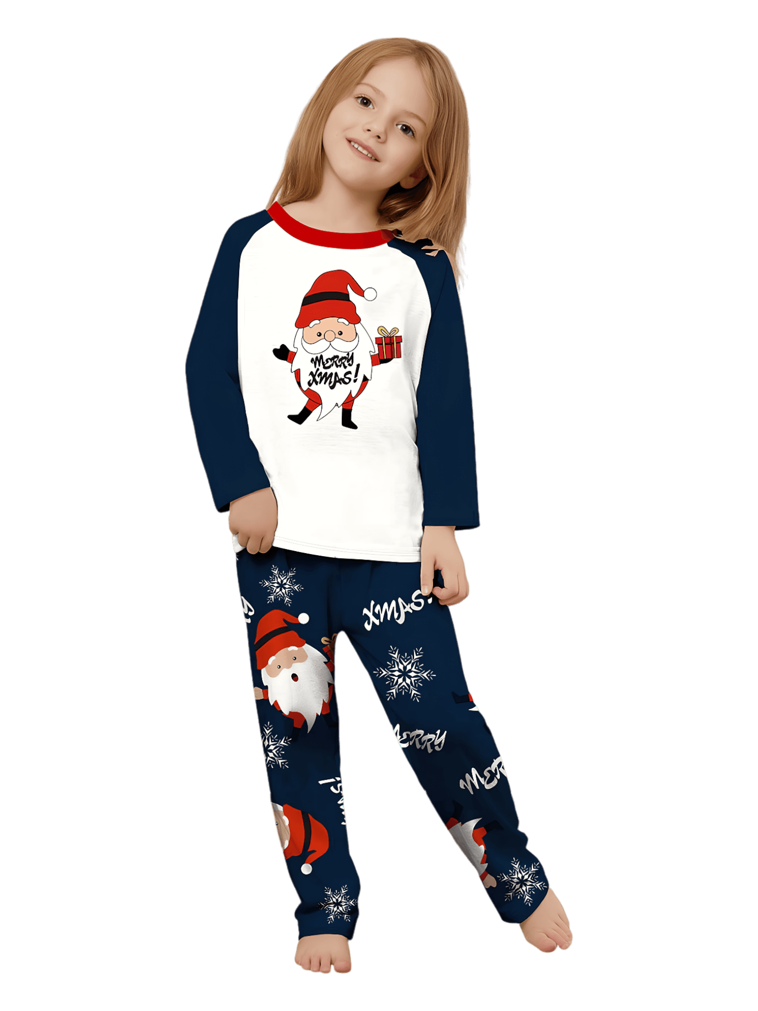 The very bearded Father Christmas, ‘Merry Christmas’ family pajamas, couples