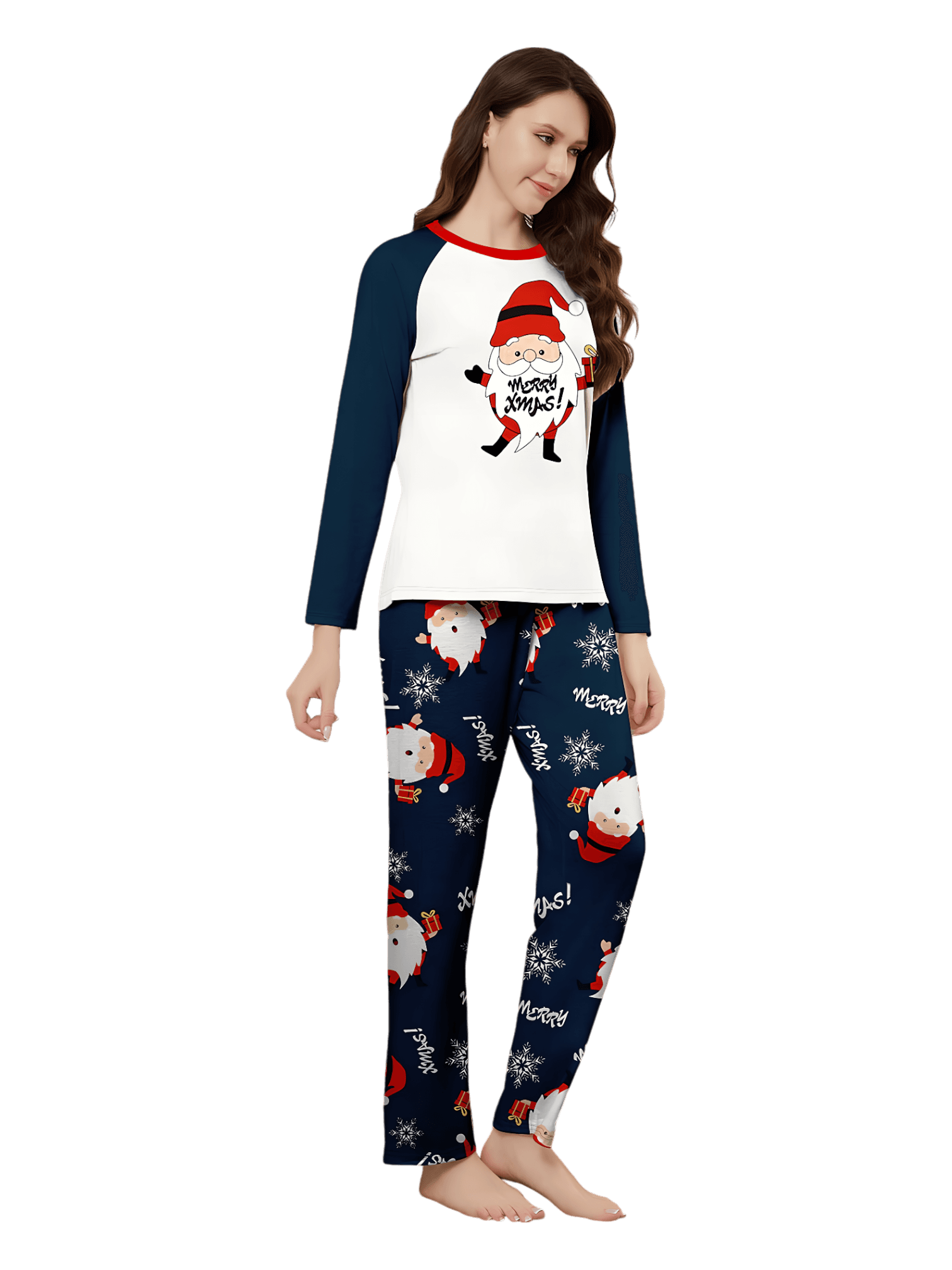 The very bearded Father Christmas, ‘Merry Christmas’ family pajamas, couples