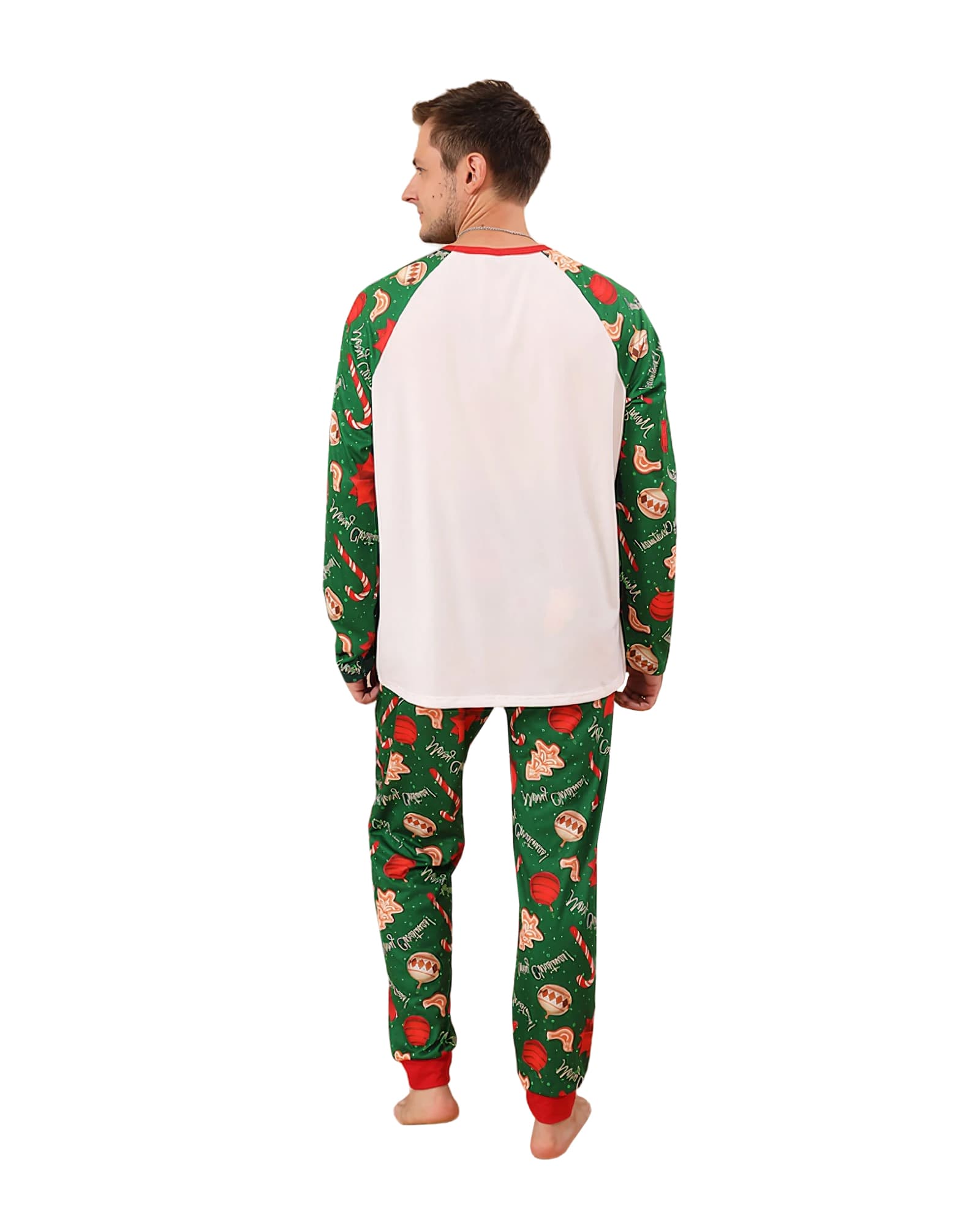 Family Christmas pyjamas The tree full of gifts
