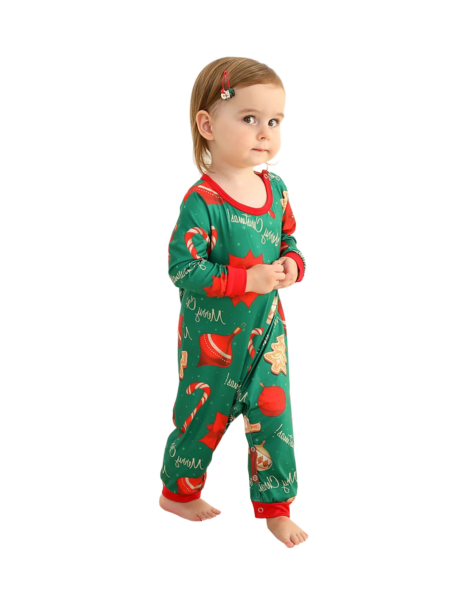 Family Christmas pyjamas The tree full of gifts