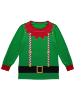 Christmas pajamas Little Green elf striped