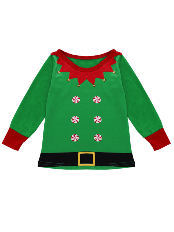 Christmas pajamas Little Green elf striped