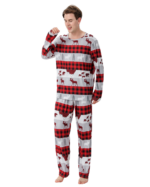 Christmas pyjamas caribou bear and fir tree