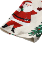 Merry Christmas och snögubbe med tryck julpyjamas, vit och svart