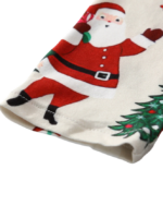 Merry Christmas en sneeuwpop print kerstpyjama, wit en zwart