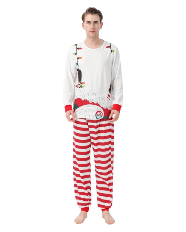 Christmas pyjamas Father Christmas tied with a garland