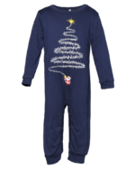 Matching Christmas Pajamas Starry Magic Tree, Families, Couples, Black and White