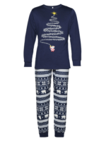 Pijama de Navidad a juego Árbol mágico estrellado, Familias, Parejas, Blanco y Negro