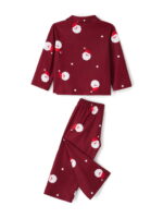 Christmas pyjamas Santa's head burgundy