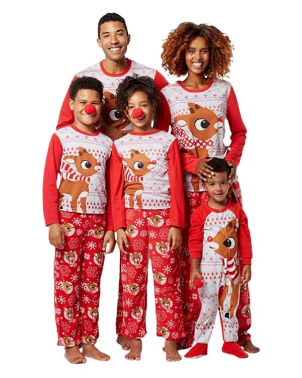 Christmas Pyjamas Reindeer with Little Red Nose
