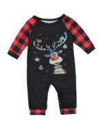 Originele Patchwork Rendier Kerst Pyjama