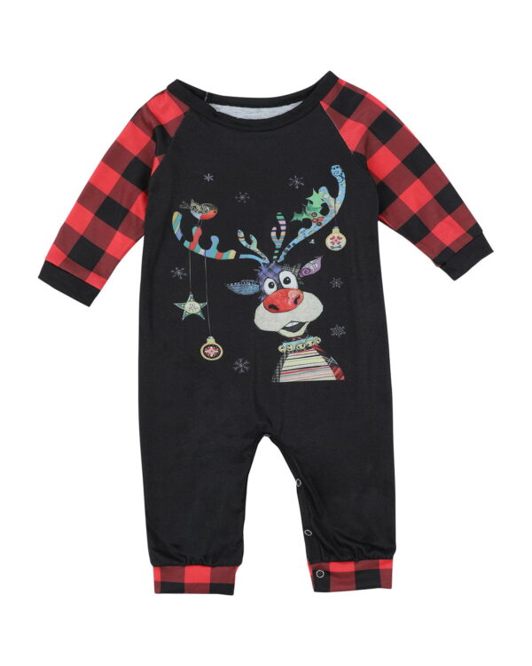 Original Patchwork Reindeer Christmas Pajamas