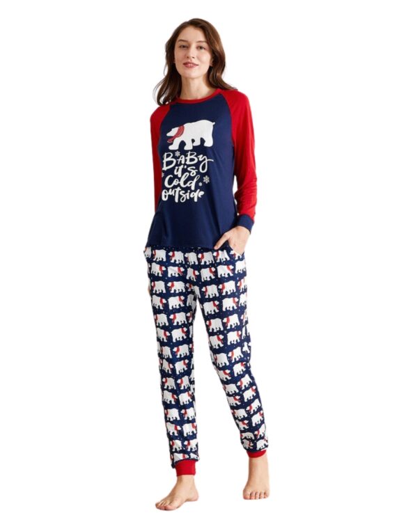 Polar Bear Christmas pyjamas well covered