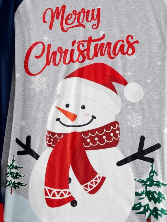 Christmas Pyjamas Snowman Dressed