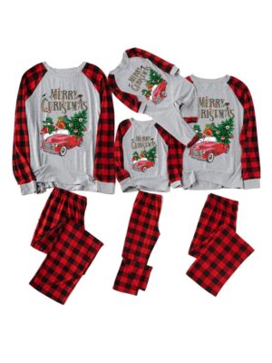 Christmas Pyjamas Snowman in a Grey Taxi for family couple child baby