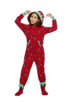 [PRE V3] Christmas pajamas (Reindeer around a tree), red (Copy)