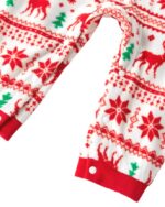 Christmas pyjama suit with red winter pattern