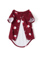 Christmas pyjamas Santa's head burgundy