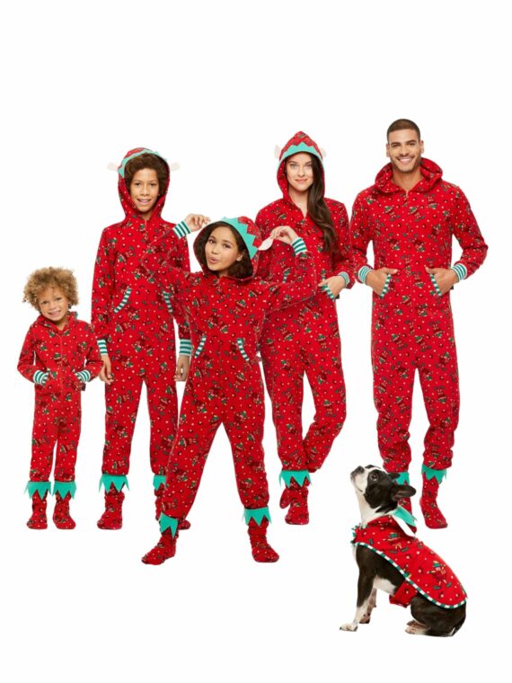 Family Christmas Pyjamas Elf Suit