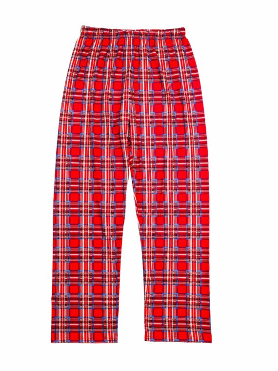 Cute Reindeer Christmas Pyjamas, Tartan Check