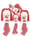 Cute Reindeer Christmas Pyjamas, Tartan Check