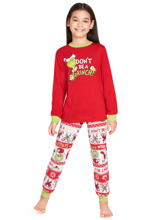 Christmas family pyjamas Merry Grinchmas