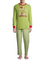 Jul familj pyjamas God jul Grinchmas