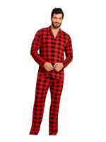 Modern Christmas Pyjamas in Red Checkered