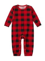 Modern Christmas Pajamas in Red Checkered