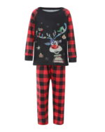 Originele Patchwork Rendier Kerst Pyjama