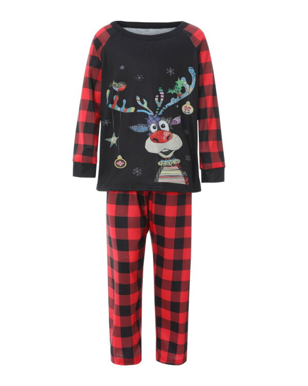 Original pijama navideño de renos patchwork