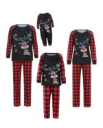 Original Patchwork Reindeer Christmas Pajamas