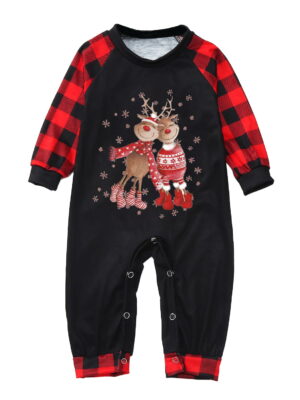 Two Reindeer Lovers Christmas Pyjamas Baby Model