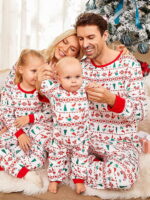 Christmas pyjamas winter with modern design, white