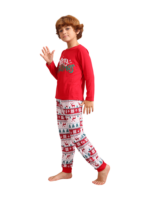 Fröhliche Weihnachten im roten Pyjama im Grinchmas-Stil