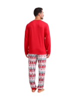 Fröhliche Weihnachten im roten Pyjama im Grinchmas-Stil