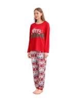 Fröhliche Weihnachten im roten Pyjama im Grinchmas-Stil