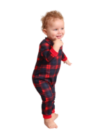 Feliz navidad pijama a juego flocado estilo vintage
