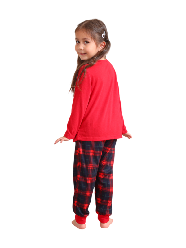 Feliz navidad pijama a juego flocado estilo vintage